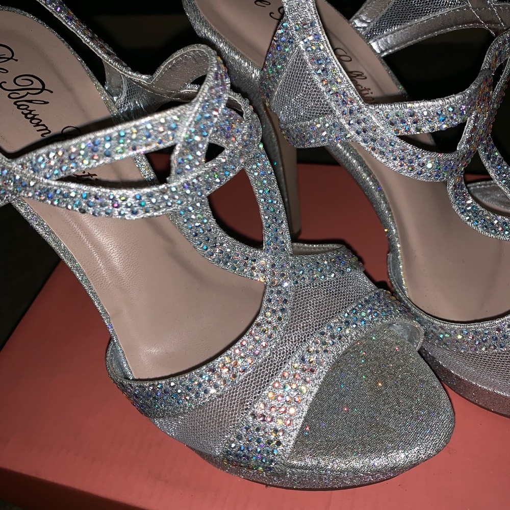 Silver Sparkly High Heels